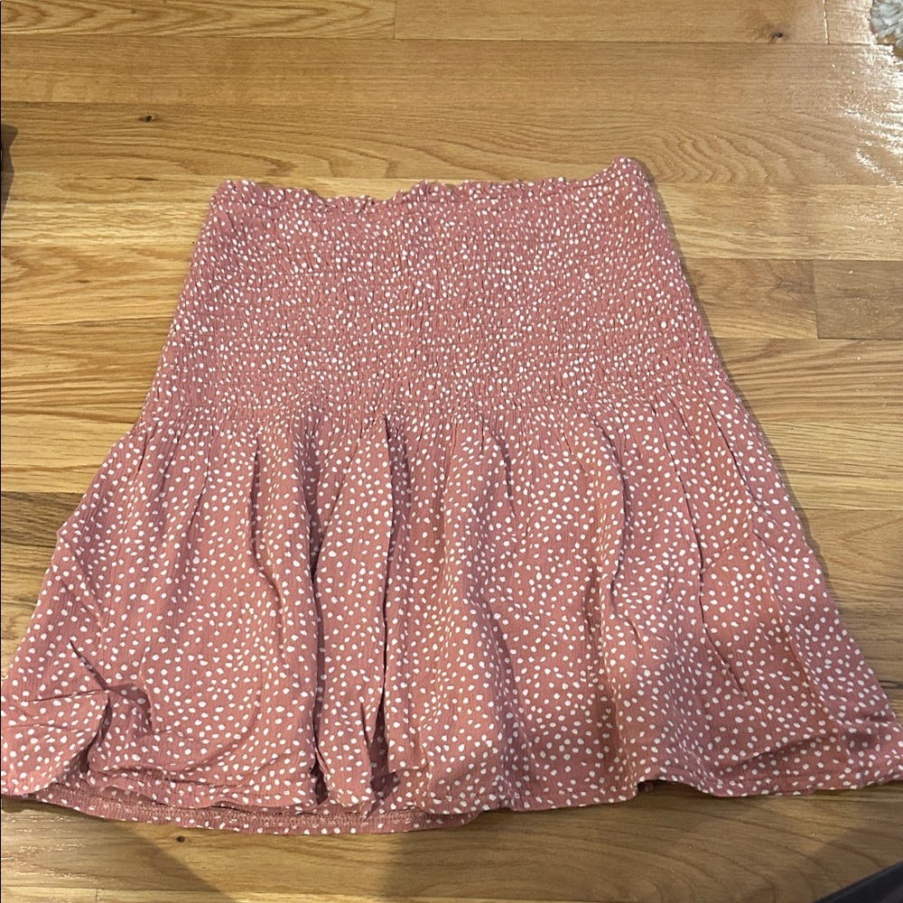 Abercrombie & Fitch Pink and White A-Line Skirt